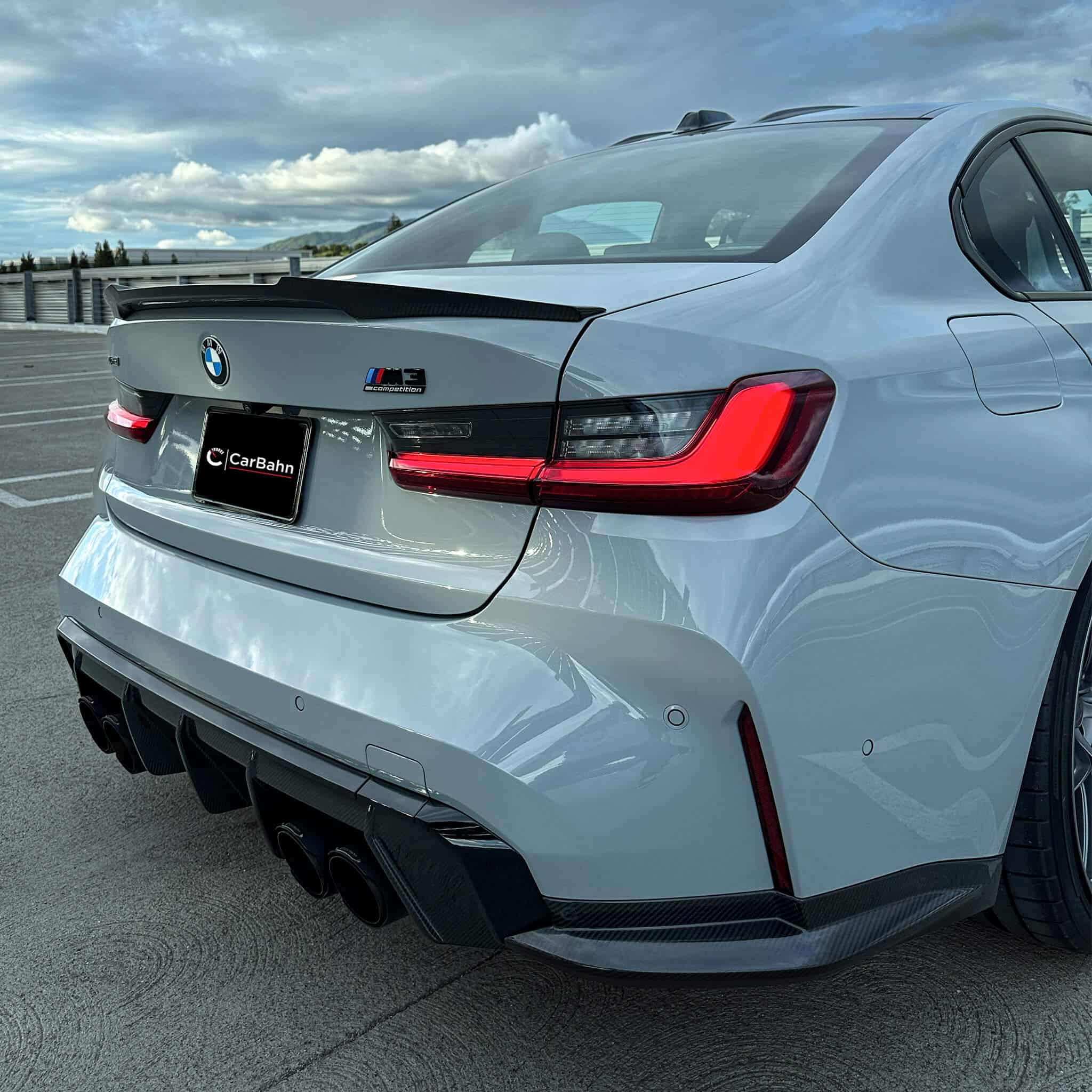 Carbon Fiber Rear Spoiler For BMW G80 M3